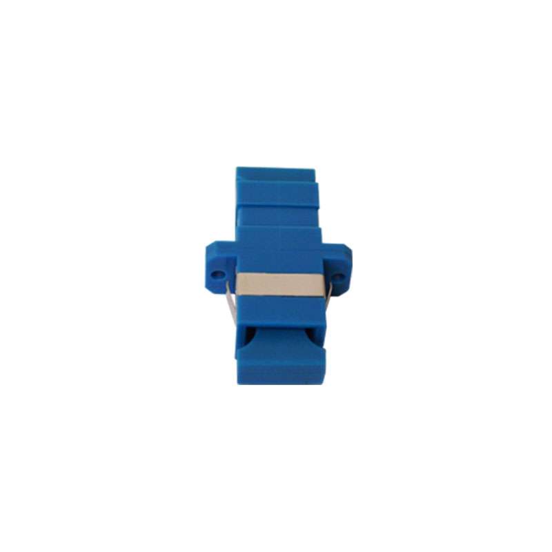 Blue SC Simplex Singlemode Adaptor with Ceramic Alignment Sleeves- 12 pack