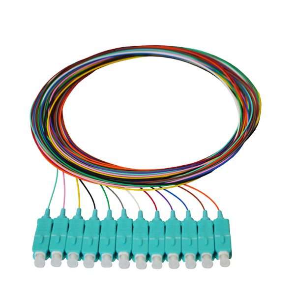 1.5m SC Multimode OM3 900um Pigtails - 12 Colours/12 Pack