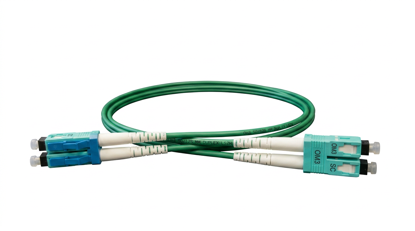 SC-LC OM3 Duplex Patch Cable