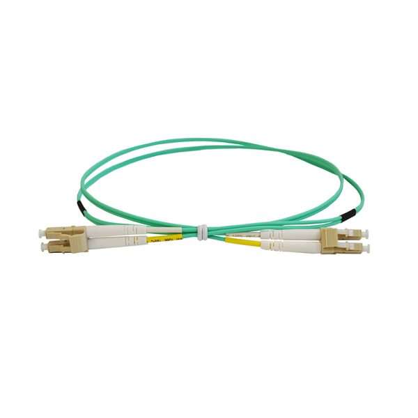 Aqua Multimode OM3 LSZH 2mm Duplex Patch Cable