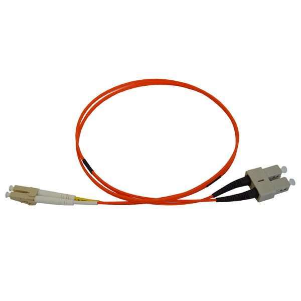 2 Metre SC-LC OM3 Duplex Patch Cable - Orange