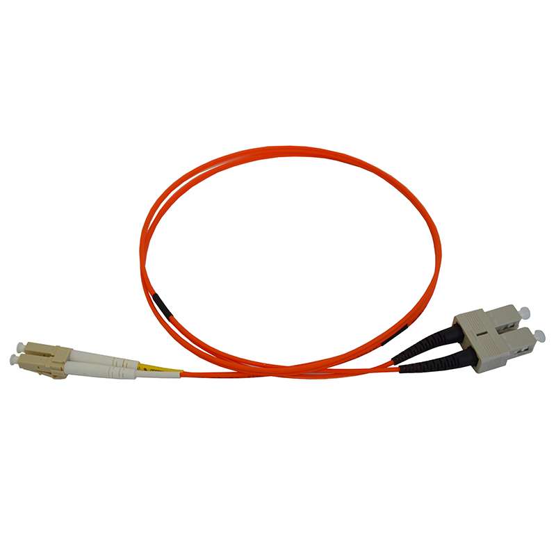 2 Metre SC-LC OM3 Duplex Patch Cable - Orange