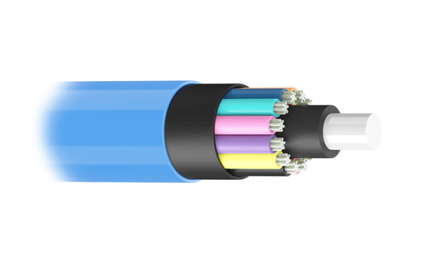 Mini Loose Tube Blue Nylon Jacket Fibre Optic Cable/Metre - OM3/OM4