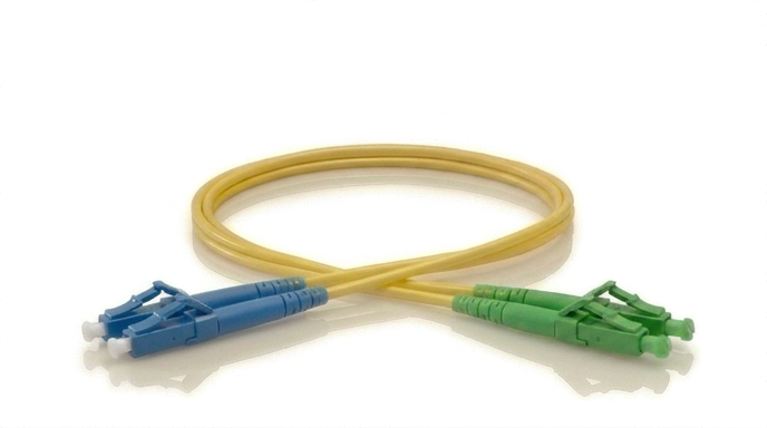 Yellow LC-LCA Singlemode Duplex Patch Cable