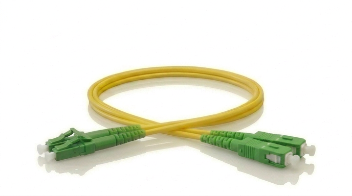 Yellow SCA-LCA Singlemode Duplex Patch Cable