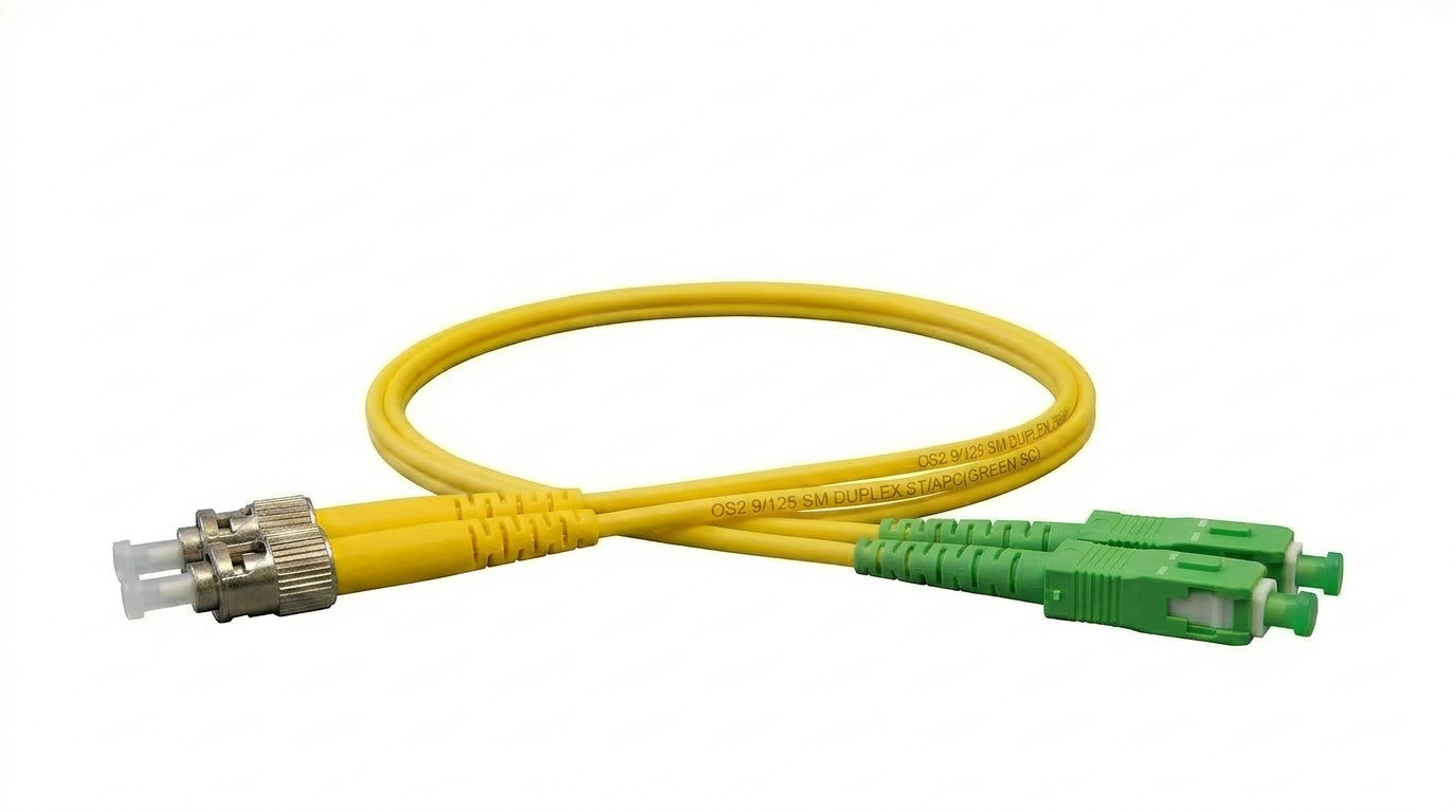 Yellow ST-SCA Singlemode Duplex Patch Cable