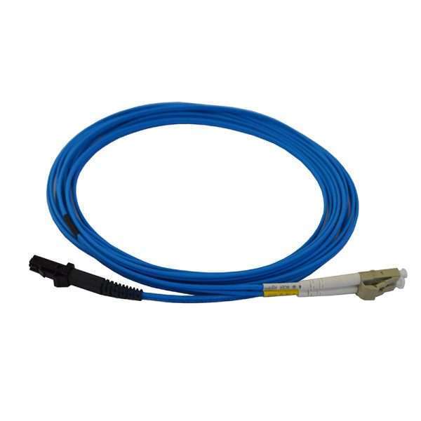 Blue 5 metre MTRJ-LC Multimode OM1 LSZH Duplex Patch Cable - 1 available