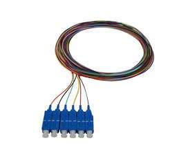 1.5m SC Singlemode 900um Pigtails - 6 Colours/6 Pack