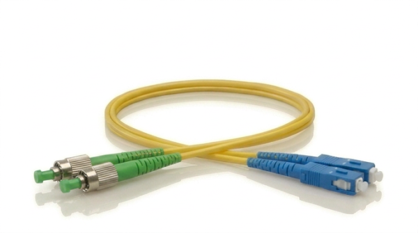 Yellow SC-FCA Singlemode LSZH Duplex Patch Cable