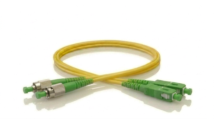 Yellow SCA-FCA Singlemode Duplex Patch Cable