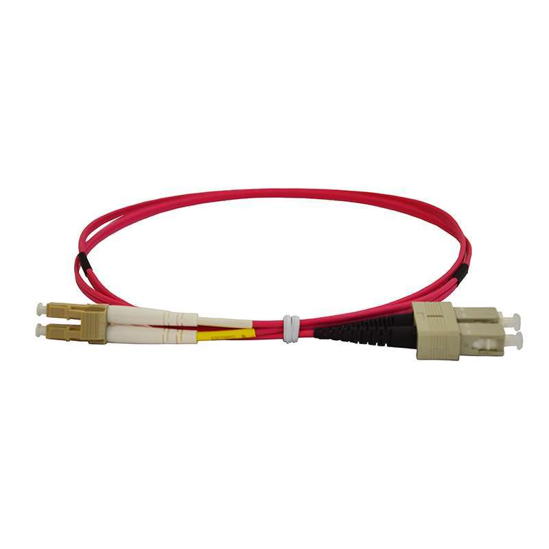Erika Violet SC-LC Multimode OM4 Bend Insensitive G651.1 Duplex Patch Cable