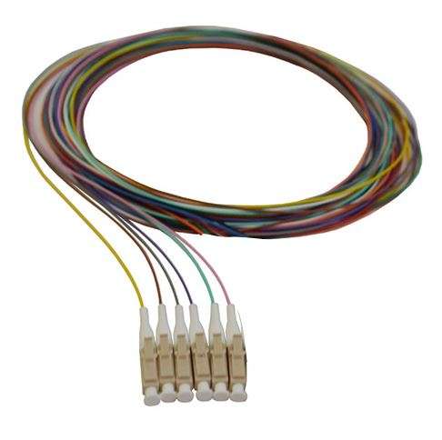 1.5m LC Multimode OM1 900um Pigtails - 6 Colours/6 Pack