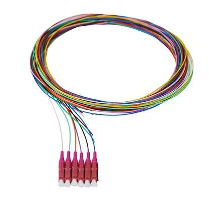 1.5m LC Multimode OM4 900um Pigtails - 6 Colours/6 Pack