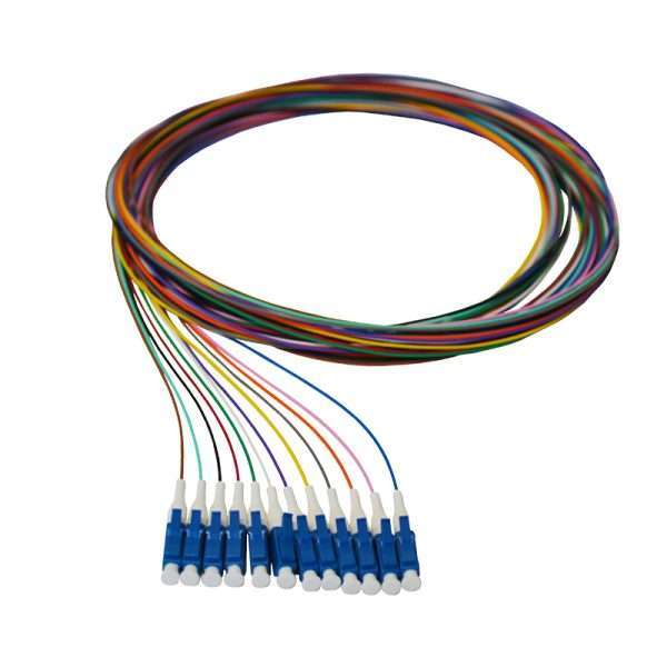 1.5m LC Singlemode 900um Pigtails - 12 Colours/12 Pack
