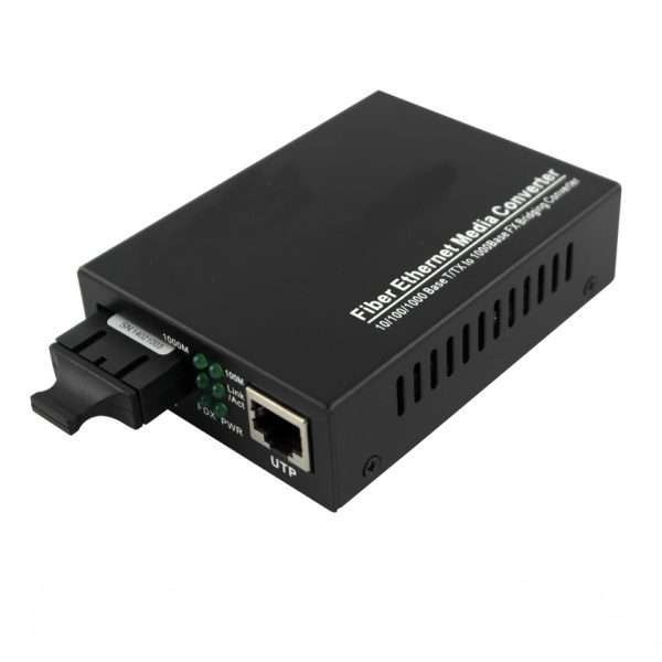 Media Converter - RJ45 - 10/100/1000Base-TX to 1000Base-FX - Multimode 1310nm - 2km