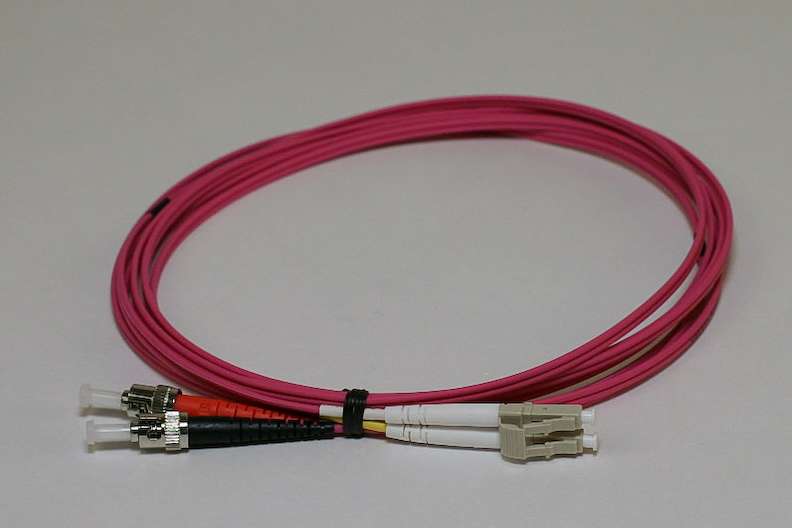 Erika Violet ST-LC Multimode OM4 Bend Insensitive G651.1 Duplex Patch Cable