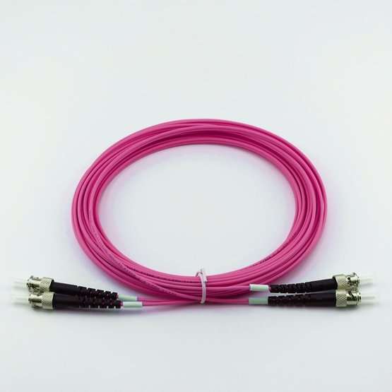 Erika Violet ST-ST Multimode OM4 Bend Insensitive G651.1 Duplex Patch Cable
