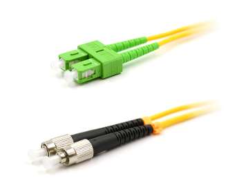Yellow SCA-FC Singlemode Bend Insensitive Glass G657.A2 LSZH Duplex Patch Cable