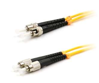 Yellow ST-FC Singlemode Bend Insensitive Glass G657.A2 LSZH Duplex Patch Cable
