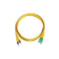 Yellow ST-SCA Singlemode Bend Insensitive Glass G657.A2 LSZH Duplex Patch Cable
