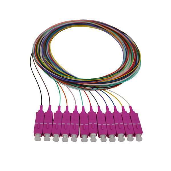 1.5m Multimode SC OM4 900um Pigtails - 12 Colours/12 Pack