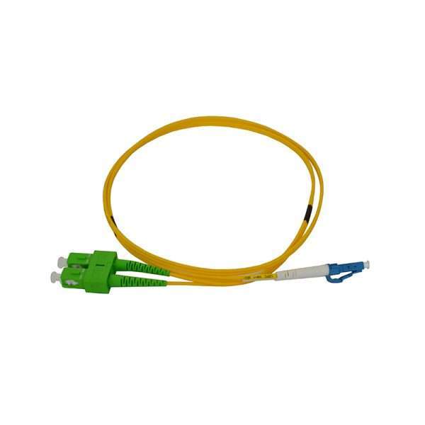 Yellow SC-LCA Singlemode Bend Insensitive Glass G657.A2 LSZH Duplex Patch Cable