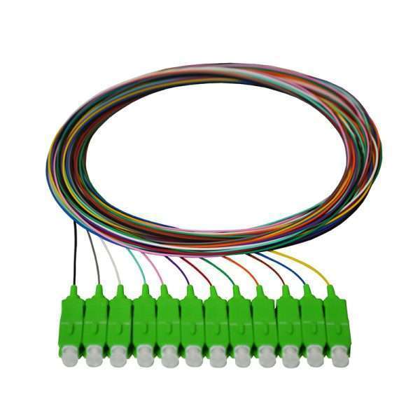 1.5m SCA Singlemode 900um Pigtails - 12 Colours/12 Pack