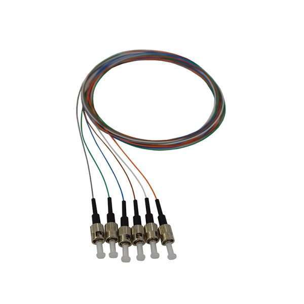 1.5m ST Singlemode 900um Pigtails - 6 Colours/6 Pack