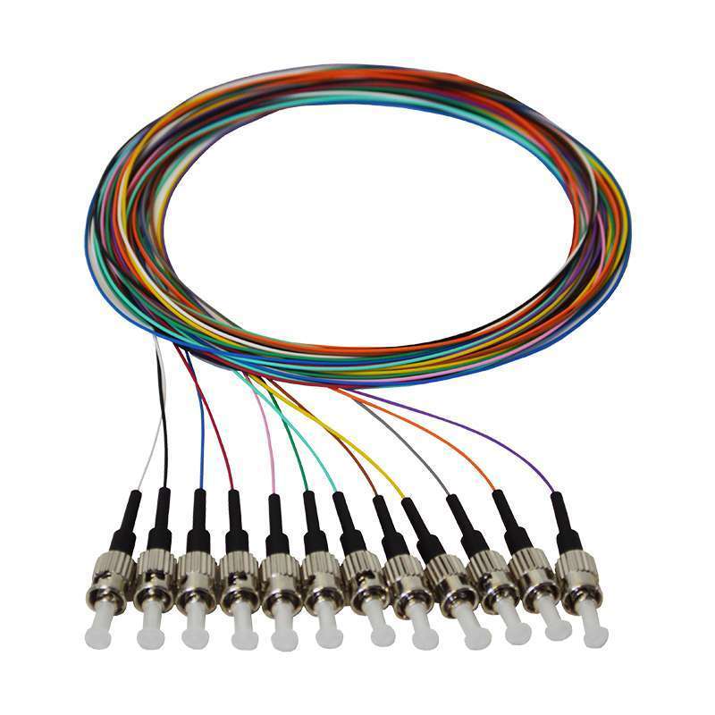 1.5m ST Multimode OM4 900um Pigtails - 12 Colours/12 Pack