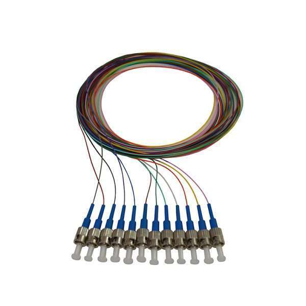 1.5m ST Singlemode 900um Pigtails - 12 Colours/12 Pack
