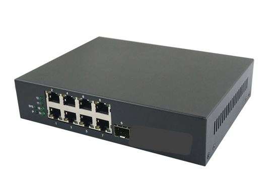 Media Converter - 8xRJ45 - 10/100Base-TX to 1xSFP - SFP not included