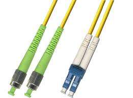 Yellow LC-FCA Singlemode LSZH Simplex Patch Cable