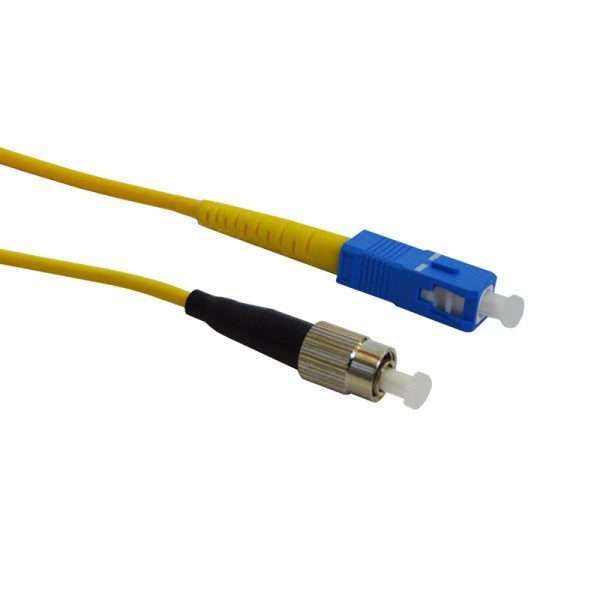 Yellow SC-FC Singlemode LSZH Simplex Patch Cable