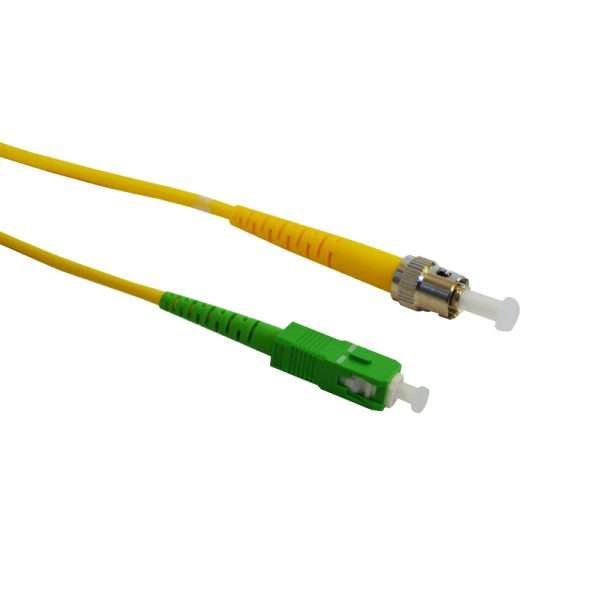 Yellow ST-SCA Singlemode LSZH Simplex Patch Cable