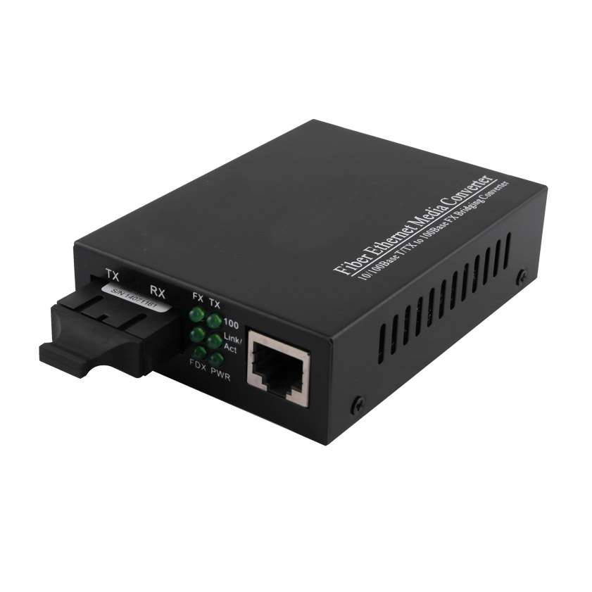 Media Converter - RJ45 - 10/100Base-TX to 100Base-FX - Multimode 1310nm - 2km