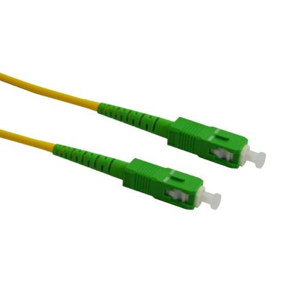 Yellow SCA-SCA Singlemode Bend Insensitive Glass G657.A2 LSZH Simplex Patch Cable