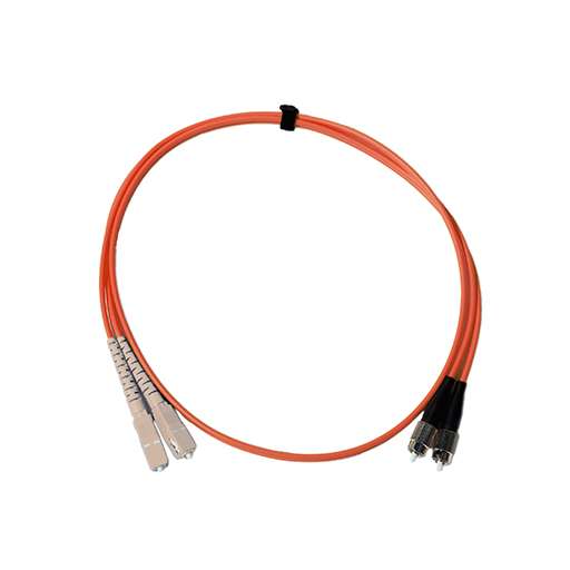 Orange 1 metre SC-FC Multimode OM1 LSZH 3mm Duplex Patch Cable - 27 available