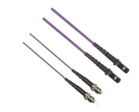 Pink 10 Metre ST-MTRJ Multimode OM1 LSZH 2mm Duplex Patch Cable - 25 available