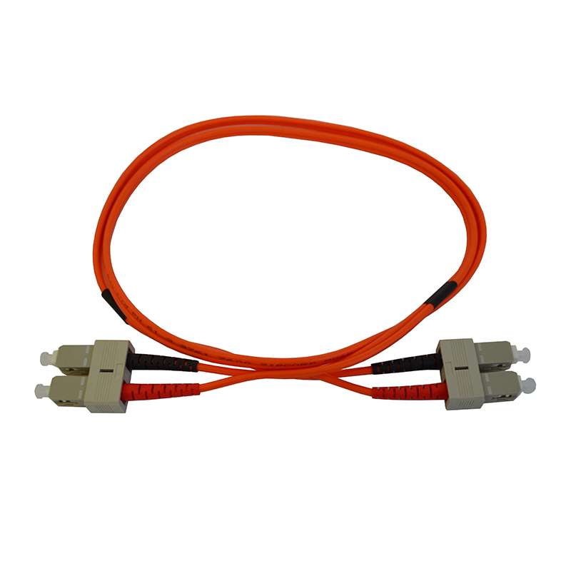 Orange 1 metre SC-SC Multimode OM1 LSZH 3mm Duplex Patch Cable - 105 available