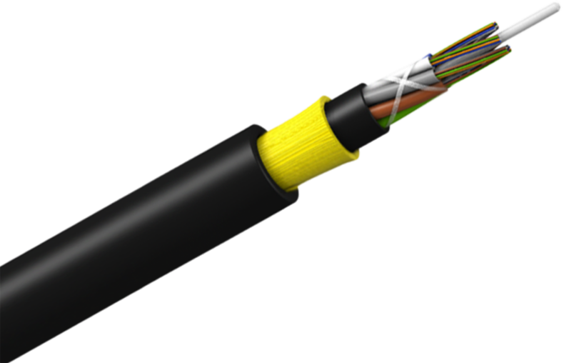ADSS Loose Tube Blue Nylon Jacket Fibre Optic Cable - Singlemode