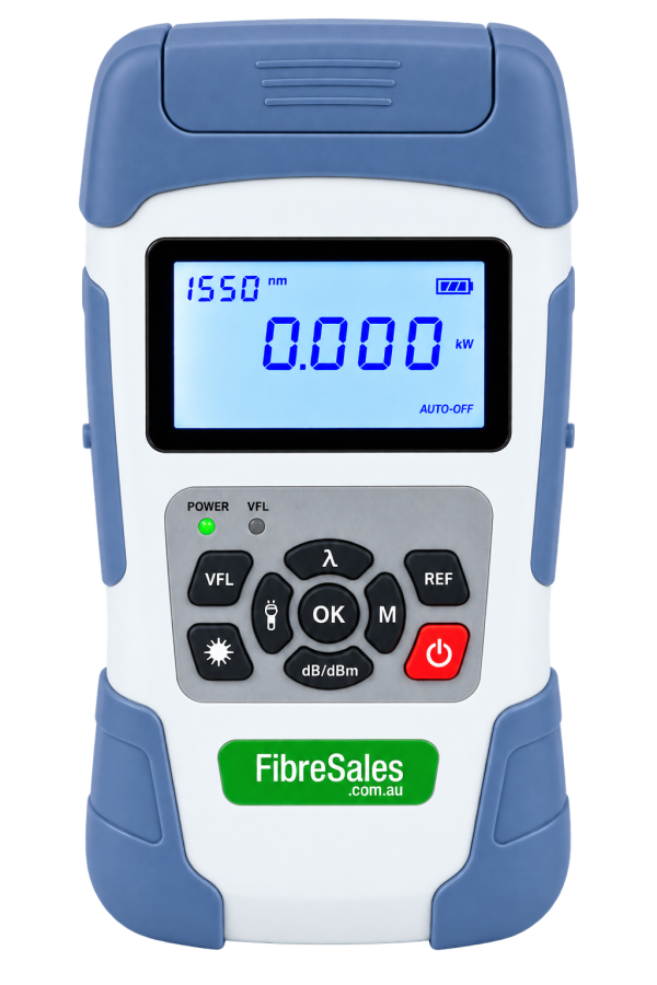 Fibresales Power Meter – USB (70~+10) – 850,1300, 1310, 1495, 1550 and 1625nm with 10mW VFL