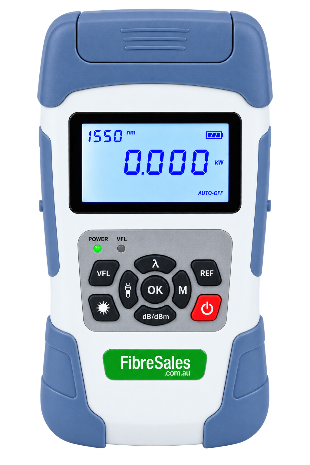 Fibresales Power Meter – USB (70~+10) – 850,1300, 1310, 1495, 1550 and 1625nm with 10mW VFL