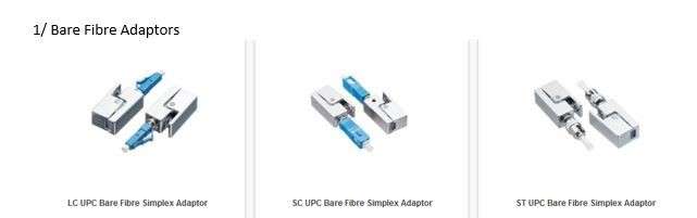 fibresales Bare Fibre adaptors
