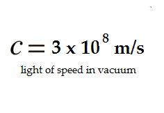 Light of Speed in Vacuum
