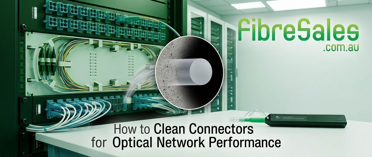 fibre optic testing guide connector cleaning before OTDR measurement in data centre