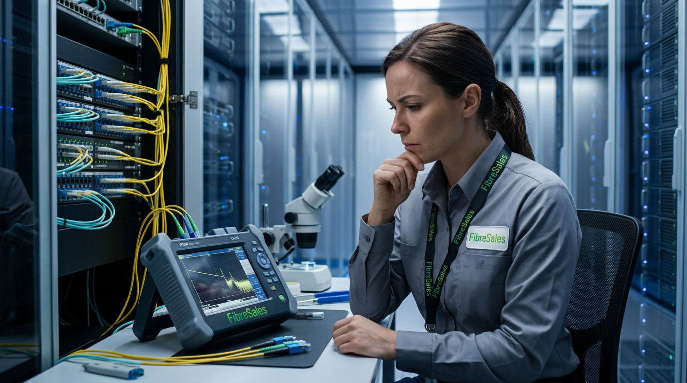 fibre troubleshooting guide using OTDR testing equipment in structured fibre network environment