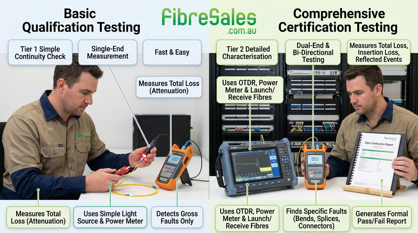 fibre certification vs qualification