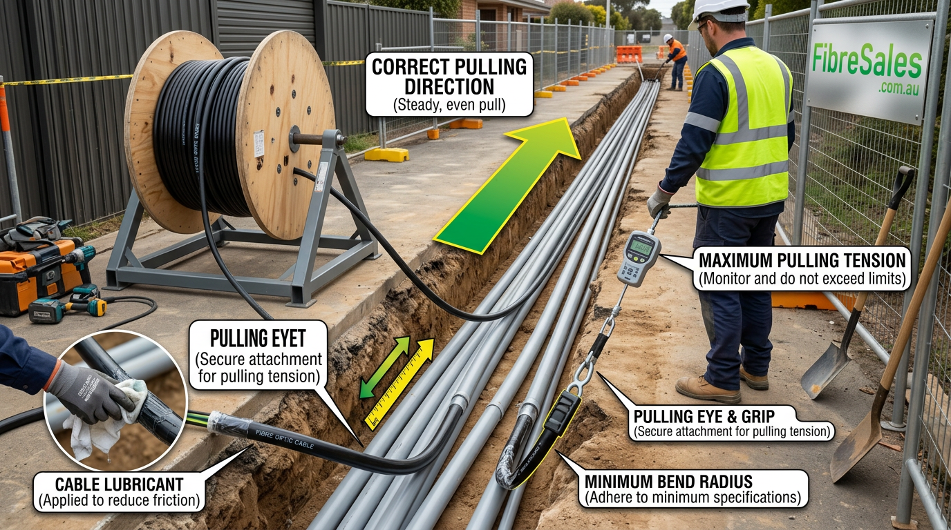 fibre cable pulling techniques